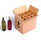 Wholesales antique colored gift stand for wine cardboard paper 6 bottle single bottle box/cardboard box for gift
