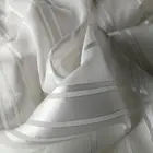 Customizable golden silver white silk satin fabric