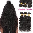 Virgin Hair Extension 100% Raw Virgin Cambodian Human Hair Weft And3 Bundles Hair Extension Packaging