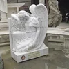 new design heart shape stone angel gravestone