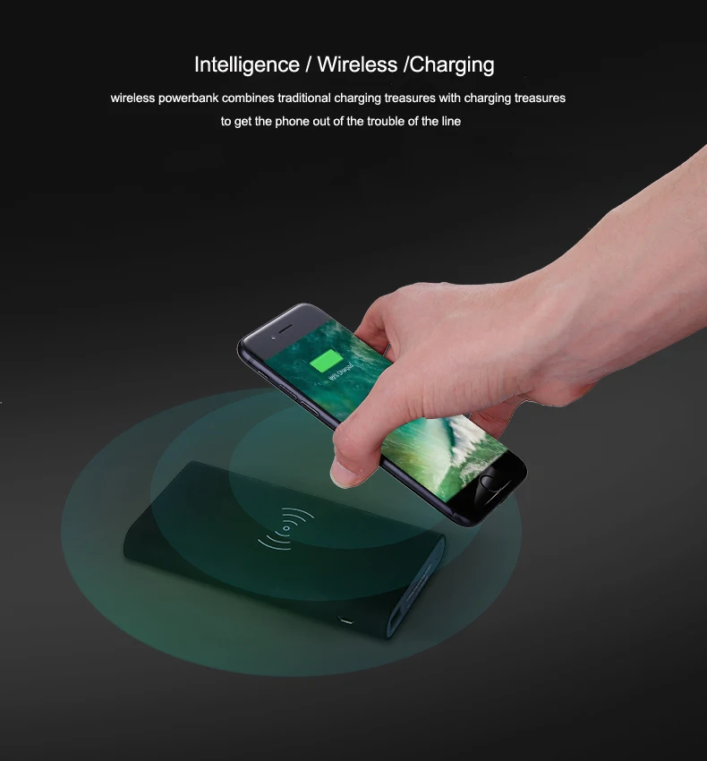 Slim Wireless Power Banks 10000Mah Wireless Charging Power Bank - ANKUX.COM
