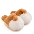Women's Men's Memory Foam Animal Cute Cartoon Cat Winter Warm Fuzzy Bedroom Indoor Slippers
