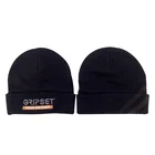Custom Logo Acrylic Winter Hat Beanie Heated Knitted Hat Gloves And Scarf Set