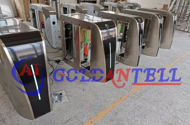 CE Approved Bi-Directional Steel Gate Turnstile with Smart Card RFID Interface and IP54 Protection