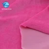 China Suppliers Knitted 80% Cotton 20% Polyester Organic Bamboo Terry Towels Women Tracksuit CVC Velvet Velour Fabric
