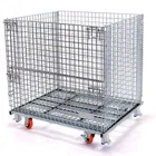 Stackable Wire Mesh Stack Container Trolley Shipping Warehouse Containers