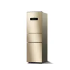 Direct cooling white finish double doors refrigerator with fridge and freezer