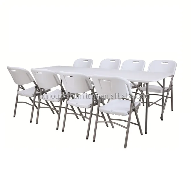 8ft folding table and chairs