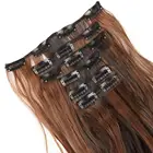 Top quality factory price natural wave 100% remy brazilian human hair extensions clip-in