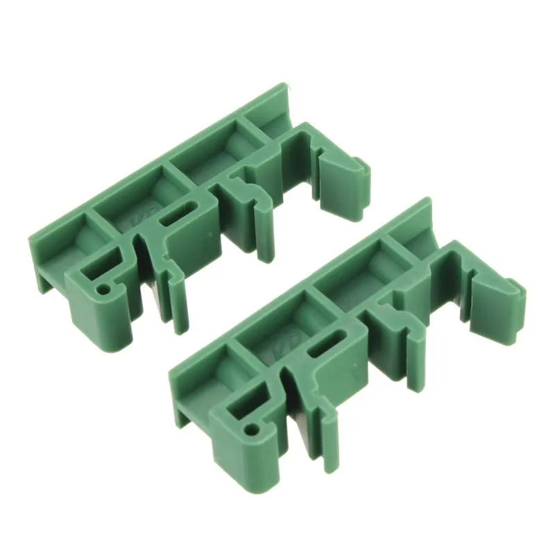 PCB carrier PCB bracket  rail mount 1 pair 35mm DIN Rail Mounting Support Adapters plastic Feet for LxW<=100mm PCB or relay