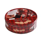 Cookies Biscuit Tin Round storage box Metal Snack box Food Container Gift Box Candy Can Mix design