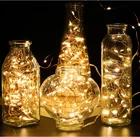 1M 10 leds Micro decoration String Copper Wire Ultra Thin Rope Light Battery Operated micro led string lights