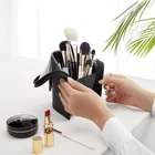Professional Factory Black Upstanding Makeup Brush Holder Case Deformable Makeup Brush Bag
