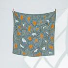 Free Samples Factory Custom Logo Digital Print Silk Scarf