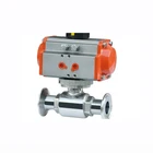 AISI 304 316L Pneumatic Explosion Proof Food Grade Stainless Steel 2pc Ball Valve