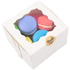 Pet white brown pastry biscuit kraft bakery cookie packaging paper box for cookie and gift