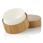 5/10/20/30/50/100/200/250/300/500g Hot sale full bamboo jar PP inner logo engraving on lid body