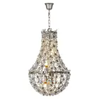 2020 Hot Sell Vintage Iron Crystal Flower Design Antique Silver Crystal Chandelier Parts