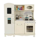 Wholesale Manufacturer Children Kids Cooking Pretend Play Very Big Wooden Kitchen Toys Set