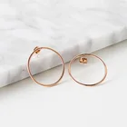 Yttria Fashion design Rose Gold Small Round Huggie Hoop Earrings for Women Minimalist Jewelry Unisex