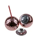 20oz BPA FREE Plastic Disco Ball Cup with straw