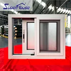 Double glass single pane garage door slide aluminum windows