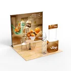 China factory custom full color printing advertising 3X3 trade show stands exhibition portable booth expo