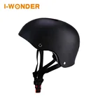 I-Wonder CE CPSC certified safety electric skateboard black helmet