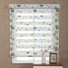 OHYES Custom Floral Print Retractable Roller Shades Blackout Shangri-La Blinds
