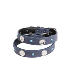 Dog Collar Durable Soft Genuine Leather Dog Collar Leashes For Small Medium Large Dog