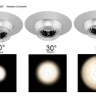 embed recessed open hole 50 60 mm 10 20 30 40 50 degree 24v led spot lights for the museum showcase cabinet