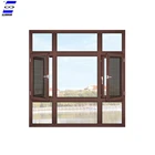 china suppliers aluminum glass window double glazed windows
