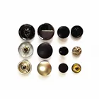 Simple ordinary jeans zinc alloy copper smooth surface strong gunmetal snap button for shirts bags
