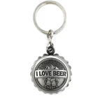 High quality personalized cap shape metal bottle opener beer opener key chain