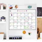 Weekly Planner Dry Erase Soft Magnetic Whiteboard calendar For Refrigerator