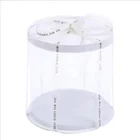 TIANYI Custom Tall Clear Transparent Round Packaging Cake Box Design
