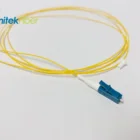 Optic Fiber Yellow LC Optic Fiber Pigtail LC UPC Simplex Fiber Optic Pigtail LSZH PVC 0.9mm 1m 3m