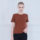Ladies Organic Cotton T Shirt Summer Casual Ladies T-shirt Women Casual