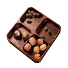 Natural Wood Food Serving Sushi Platter Board Sushi Wood Fruit Dish Plate