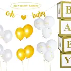 Baby Shower Decorations Balloon Box Oh Baby banner Gender Reveal Decor 1st Birthday Party Supplies