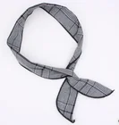 Fashion Simple Check rabbit ears wire headband Accesorios Cabello Custom Hairband