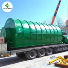 waste tire pyrolysis plant/used tyre recycling machine to fuel oil