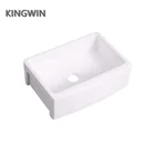 Hot Sale Ceramic Retangular Apron Front Single Bowl Farmhouse Sink for kitchen JYF3321