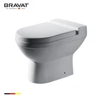 Hot Sale Western European Bathroom Sanitary Ware Ceramic Round Wall Hang Toilet