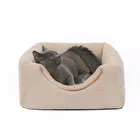 2 In 1 Solid Color Cat Cave bed Collapsible Pet House cat tent cave