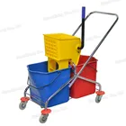 High quality household cleaning mopping buckets plastic wringer mop bucket
