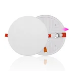 ODM OEM 10w round led panel light recessed plastic adjustable ceiling lighting frameless led panel light