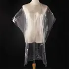 Disposable white cloth transparent convenient cover design hairdressing hair dye waterproof cape hair dye tools