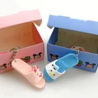 3d shoes sneaker plastic custom slipper keychain