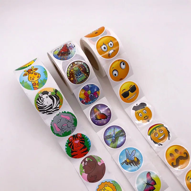 Inch Round Stickers Customizable Self